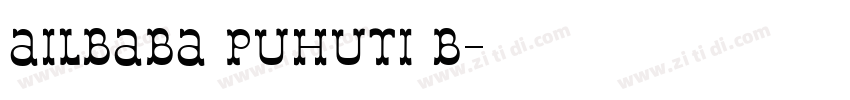 ailbaba puhuti b字体转换